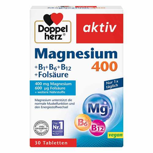 Doppelherz Magnesium 400 mg Tabletten, 30 St