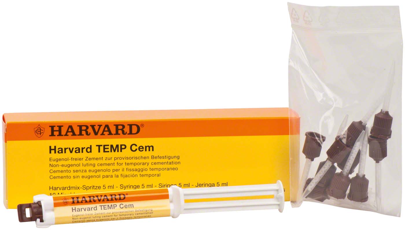 Harvard TEMP Cem 5 ml Harvardmix-Spritze, 10 Mischkanülen